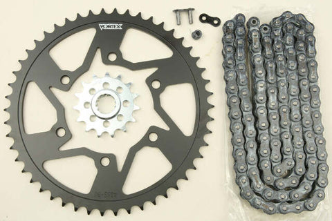 VORTEX SPROCKET/CHAIN KIT STL/ALU 15/50T BLK RX3 520-116L BLK CK6319