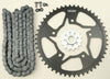 VORTEX SPROCKET/CHAIN KIT STL/STL 15/50T SIL SX3 520-116L BLK CK6321