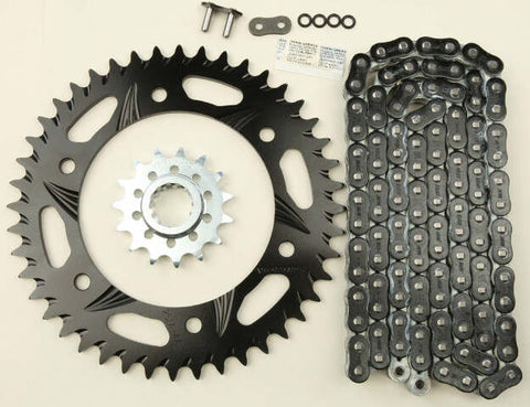 VORTEX SPROCKET/CHAIN KIT STL/ALU 15/44T BLK RX3 520-112L BLK CK6332
