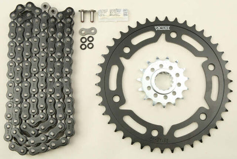VORTEX SPROCKET/CHAIN KIT STL/ALU 15/45T BLK RX3 520-112L BLK CK6336
