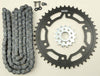 VORTEX SPROCKET/CHAIN KIT STL/STL 15/45T SIL SX3 520-112L BLK CK6345