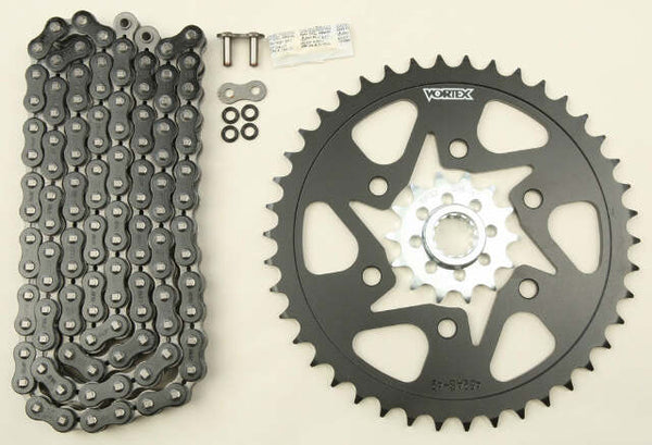 VORTEX SPROCKET/CHAIN KIT STL/STL 14/45T SIL SX3 520-110L BLK CK6353