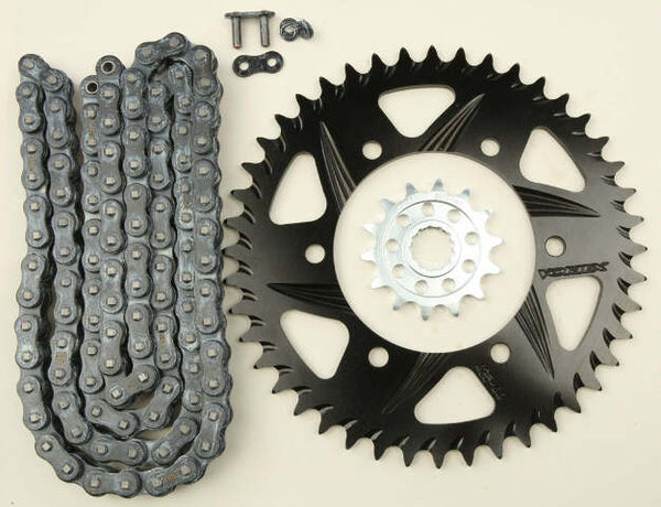 VORTEX SPROCKET/CHAIN KIT STL/ALU 14/46T BLK SX3 520-114L BLK CK6383