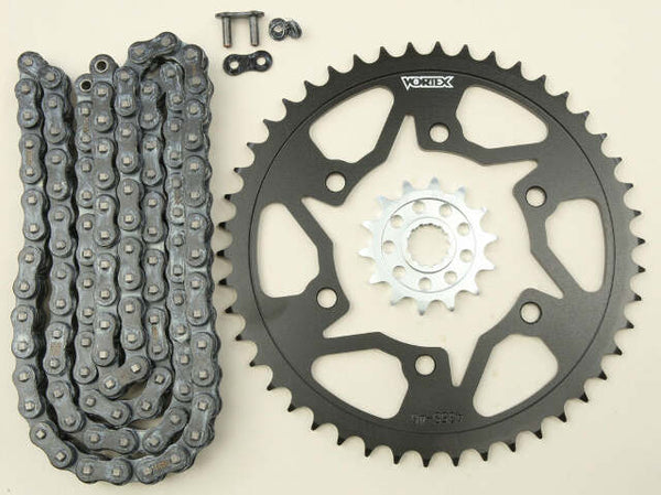 VORTEX SPROCKET/CHAIN KIT STL/STL 14/46T SIL SX3 520-114L BLK CK6384