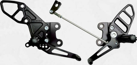 VORTEX REAR SET COMPLETE BLK KAW RS441K