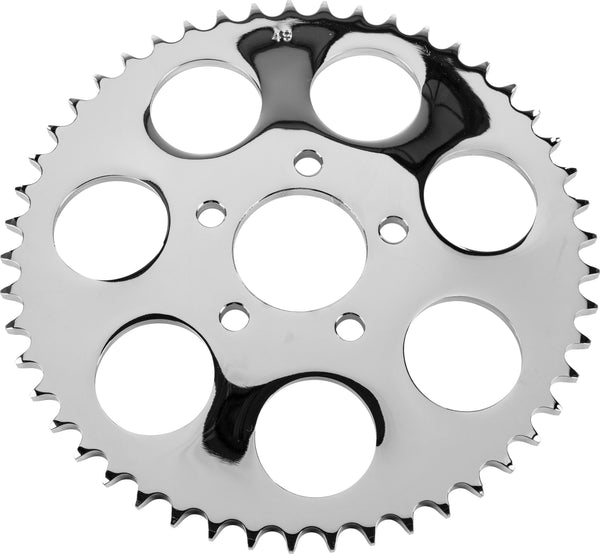 HARDDRIVE CHROME REAR SPROCKET 49T BIG TWIN 00-13 201658