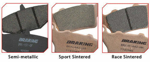 BRAKING BRAKE PAD SET SEMI-METALLIC 827SM1