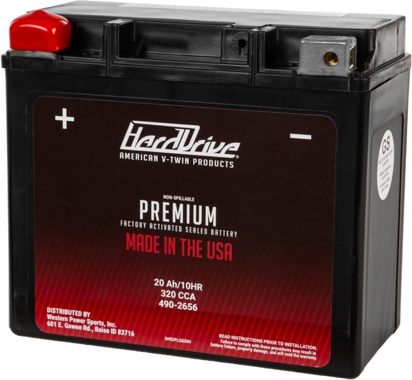 HARDDRIVE GYZ20H / YTX20H PREMIUM BATTERY HRDM72RGH