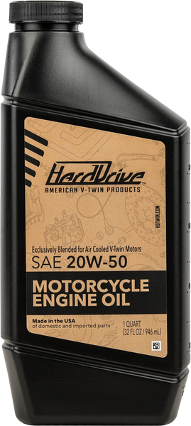 HARDDRIVE ENGINE OIL 20W-50 1QT 198501