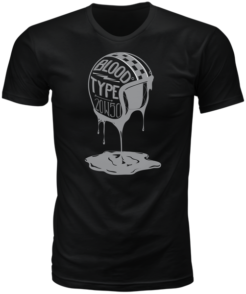 HIGHWAY 21 BLOOD TYPE TEE BLACK 3X #6331 489-1925~7