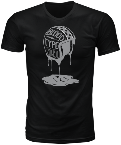 HIGHWAY 21 BLOOD TYPE TEE BLACK 2X #6331 489-1925~6