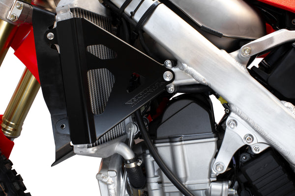 WORKS RADIATOR BRACES BLACK 18-B710