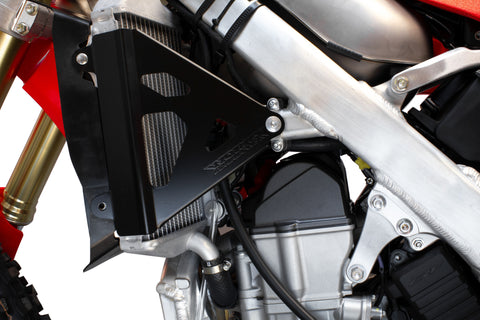 WORKS RADIATOR BRACES BLACK 18-B710