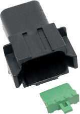 NAMZ CUSTOM CYCLE PRODUCTS 8-WIRE BLACK DEUTSCH RCPTCL & WDGLCK HD# 72108-94BK DR-8B