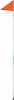 1 PIECE STANDARD - STRAIGHT MOUNT SAFETY FLAG #9A (10 PACK)