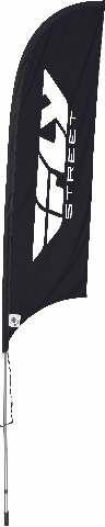 FLY RACING SOLAR FLAG 11' 30-31111 FLY BLK
