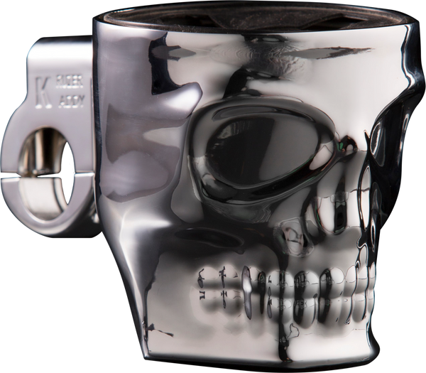 KRUZER KADDY SKULL BAR MOUNT HOLDER CHROME 1075