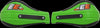 ENDURO ENGINEERING EVO 2 ROOST DEFLECTOR GREEN OUTER MOUNT 51-229