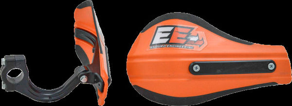 ENDURO ENGINEERING COMPOSITE MNT ROOST DEFLECTORS ORANGE W/MOUNTING HARDWARE 53-225