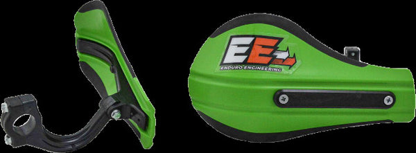 ENDURO ENGINEERING COMPOSITE MNT ROOST DEFLECTORS GREEN W/MOUNTING HARDWARE 53-229