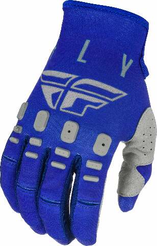 FLY RACING KINETIC K121 GLOVES BLUE/NAVY/GREY SZ 10 374-41110