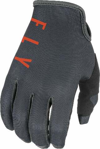 FLY RACING LITE GLOVES GREY/ORANGE/BLACK SZ 10 374-71610