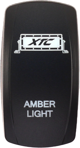 XTC POWER PRODUCTS DASH SWITCH ROCKER FACE AMBER LIGHT BAR SW00-00101001