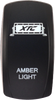 XTC POWER PRODUCTS DASH SWITCH ROCKER FACE AMBER LIGHT BAR SW00-00101001