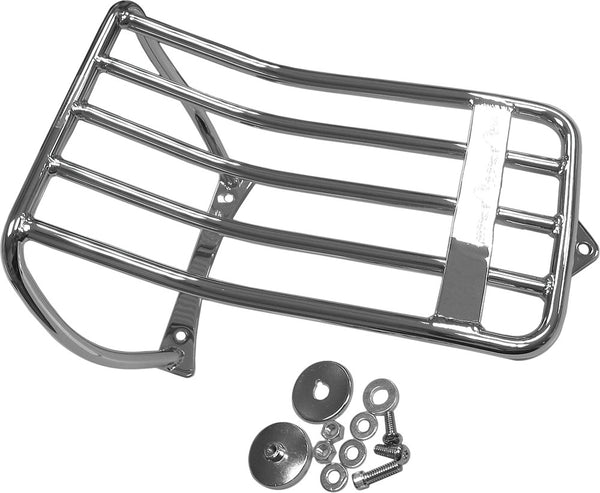 HARDDRIVE LUGGAGE RACK CHROME 06-17 FXST W/ BOBTAIL FENDER C77-0071