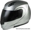 GMAX MD-04 MODULAR HELMET METALLIC SILVER XS G104193