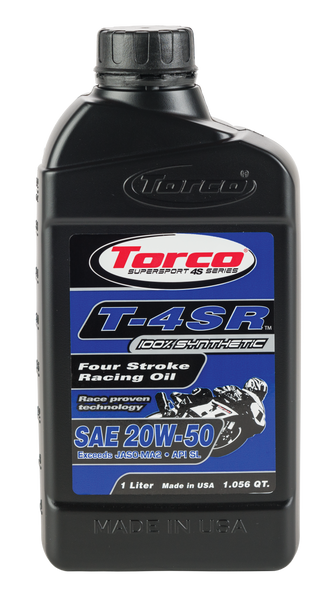 TORCO T-4SR 4-STROKE RACING OIL 20W-50 1L T652055CE