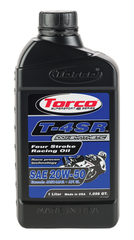 TORCO T-4SR 4-STROKE RACING OIL 20W-50 1L T652055CE