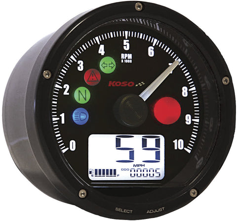 KOSO TNT-01 MULTIFUNCTION SPEEDOMETER BLACK BA035K00-HD
