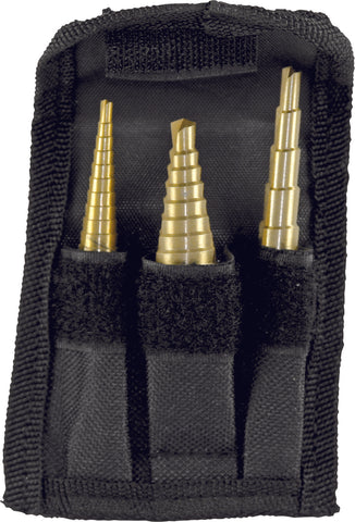 PERFORMANCE TOOL 3 PC STEP DRILL SET W9003