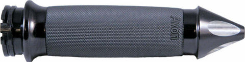 AVON CUSTOM CONTOUR GRIPS SPIKE W/F-B-W THROTTLE BLACK CC-86-ANO-SP-FL