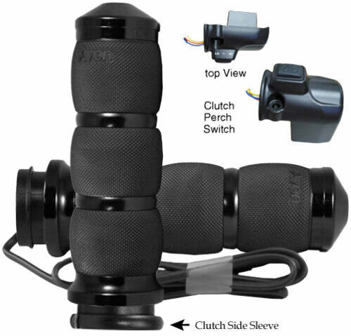 AVON AIR CUSHION FBW HEATED GRIPS 15-UP FLTR BLACK AIR-90-AN-FL-RH