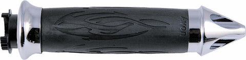 AVON SUPERBIKE TRIBAL GRIPS SPIKE CHROME SB-TRIB-92