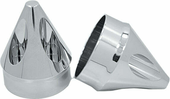 AVON AXLE NUT COVER SPIKE CHROME 1
