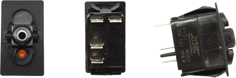 XTC POWER PRODUCTS DASH SWITCH BODY MOMENTARY AMBER BOTTOM SW12-NA000000