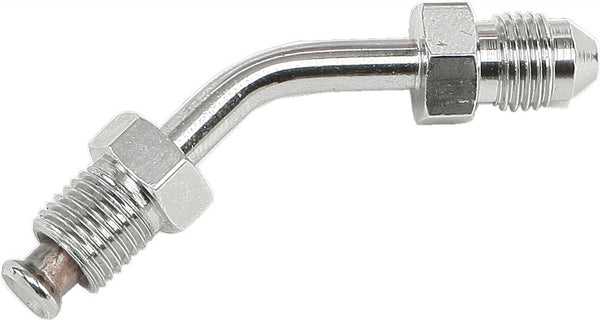 GOODRIDGE JIC TO -3 TUBE ADAPTER 45 DEGREE CHROME 3/8