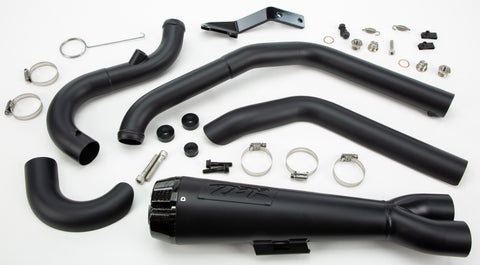 TBR COMP S 2IN1 EXHAUST SOFTAIL BLACK W/CARBON END CAP 005-4960199-B