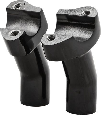 HARDDRIVE H-BAR RISERS ALUM PULLBACK PULLBACK BLACK 3.5