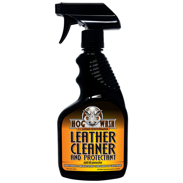 HOG WASH LEATHER CLEANER & PROTECTANT W/UV PROTECTION 16OZ HW0549