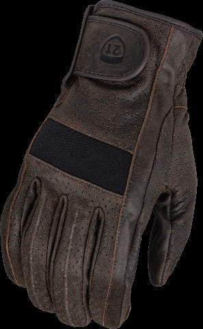 HIGHWAY 21 JAB PERFORATED GLOVES BROWN 4X 489-00434X