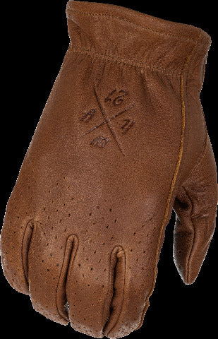 HIGHWAY 21 LOUIE PERFORATED GLOVES BROWN 4X 489-00514X