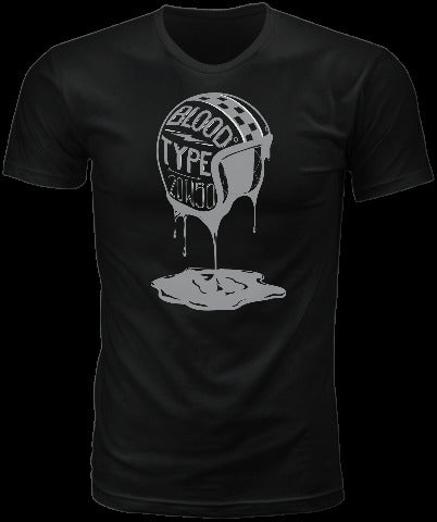 HIGHWAY 21 BLOOD TYPE TEE BLACK SM #6331 489-1925~2