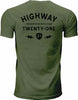 HIGHWAY 21 HALLIWELL TEE GREEN XL 489-1930X