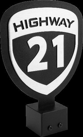 HIGHWAY 21 HELMET TREE HEADER SIGN 489-9910