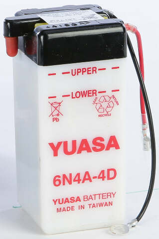 YUASA BATTERY 6N4A-4D CONVENTIONAL YUAM26A4B