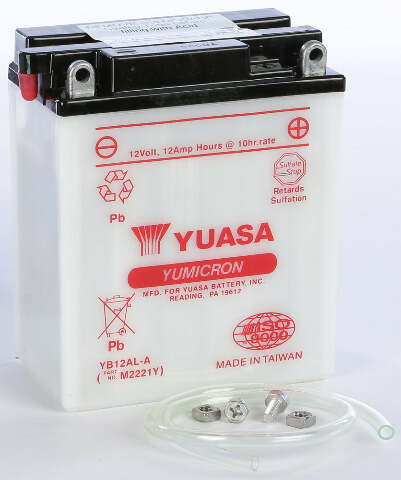 YUASA BATTERY YB12AL-A CONVENTIONAL YUAM2221Y
